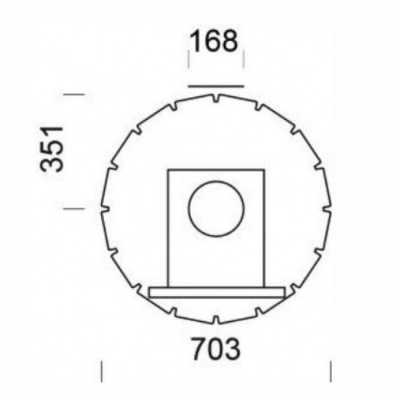 Печь-камин NunnaUuni Calor Rondo B